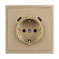 061815 Arlight Механизм розетки с USB зарядкой SCT-NOBE-MUCC-SFPL-GD (230 В, 16A) — фото 2