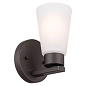 Stamos 4.25" 1 Light Wall Sconce Olde Bronze настенный светильник 52437OZ Kichler