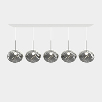 Подвесная система Tom Dixon Whirl Linear - Серебро полированный Поликарбонат