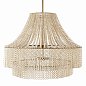 Люстра Arteriors Hannie Large, белёный бук и античная латунь — фото 3