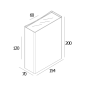 NOCTA SQ155 DOWN-UP WFL 927 N Delta Light уличный настенный светильник