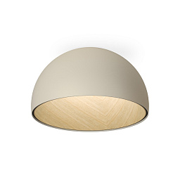 487858/1A Vibia Duo потолочный светильник белого цвета с гладким плафоном