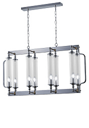 TOMAS SP8 L1000 CHROME Crystal Lux TOMAS подвесная люстра с цилиндрическими плафонами и хромированным подвесом