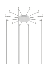 Потолочная розетка Radial System 12 Lights Lodes