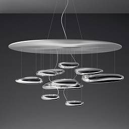 Mercury SP LED Artemide Mercury подвесной светильник с плавающими зеркальными элементами