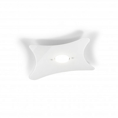 Metal Lux Manta PL 1L прямоугольный потолочный светильник глянцевый белый 264.301.02
