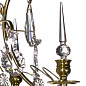 Brass Bathroom Chandelier with Crystal Pendeloques and Spears люстра Gustavian 404206237