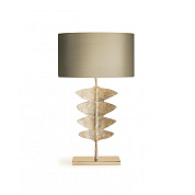 Giacometti Leaf Lamp Chalk with Nickel base Porta Romana