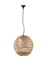 Dried Water Hyacinth Black Fabric Wire & Base LED E27 1x12 Watt 100-240 Volt Bulb Excluded IP20 D:50 H:200cm