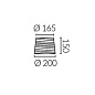 PAN-219-05 Leds C4 Shade horizontal wrapping Ø200mm — фото 1
