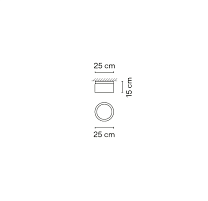 Guise,Ceiling Graphite 3000K,1-10V PUSH