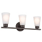 Stamos 20" 3 Light Vanity Light Olde Bronze настенный светильник 55121OZ Kichler — фото 7