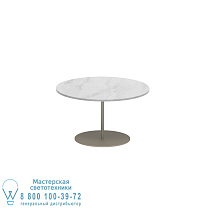 СТОЛИК BUTLER Ø60CM H35CM ИЗ ПЕСОЧНОЙ КЕРАМИКИ BIANCO STATUARIO Royal Botania