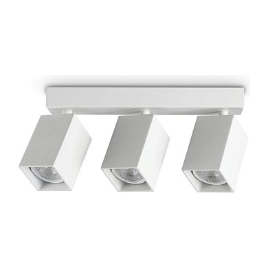 Потолочный светильник Dynamite PL3 LINEAR SQUARE Ideal Lux 367415, белый