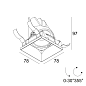 28582 9020 B Delta Light ENTERO Sq-S Trimless Soft утопленный точечный светильник — фото 1