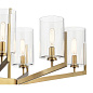 Nye 14.75" 8 Light Oval Chandelier with Clear Glass Brushed Natural Brass люстра 52315BNB Kichler — фото 5