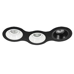 D697060607 Lightstar Domino встраиваемый светильник, 50Вт, белый;черный