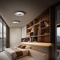 CA050DBBMDI Linea Light Basin PL LED внутренний алюминиевый потолочный светильник чёрный — фото 2