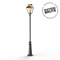 Vieille France N° 3; Clear glass E27 105W; Raw brass