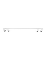 Sandy White Aluminium LED GU10 4x10Watt 100-240Volt IP20 Bulb Excluded L:120 W:3.5 H:8 cm