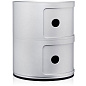 04966SI Kartell Componibili Классический комод с 2 отделениями, серебристый — фото 2