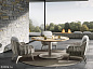 Bellagio outdoor Круглый садовый стол из тикового дерева Minotti