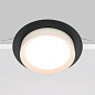 DL086-GX53-RD-BW Maytoni Hoop Встраиваемый светильник 12W Черный — фото 3