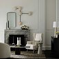 Бра Arteriors Glaze Sculptural, кракелюр слоновой кости и воронёная сталь — фото 6