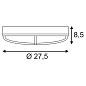 229085 SLV BULAN GRID светильник накладной IP44 2x 25W, антрацит