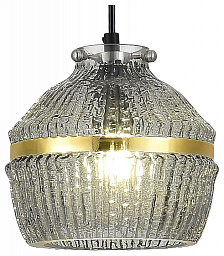 SL1661.413.01 ST-Luce Cocoon подвесной светильник с объёмным плафоном из прессованного стекла