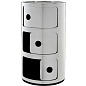 05967XX Kartell Componibili Металлический контейнер для хранения с 3 отделениями, хром — фото 1