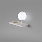 01014 NIKO LED Left white wall lamp настенный светильник Faro barcelona