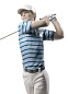 1009228 Lladro Golf Champion фарфоровая фигурка мужчины с клюшкой для гольфа — фото 3