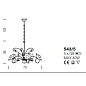 IDL Butterfly 543/5 Light gold люстра — фото 2