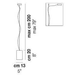TUBES SP 20 Vistosi Tubes подвесной светильник с прозрачными плафонами