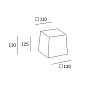PAN-178-14 Leds C4 Shade Square 130x130x110mm — фото 1