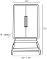 Cantu Cocktail Cabinet комод Arteriors DJ5015 — фото 10