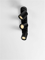 Sandy Black Aluminium LED GU10 3x10 Watt 100-240Volt IP20 bulb excluded L: 39 W: 6.5 H: 12.5 cm