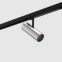 holon 60 directional, on-track 230V (onetrack), deep recessed louvre, brushed silver