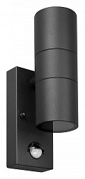 A3322AL-2BK Arte Lamp Mistero настенный фасадный светильник с двумя плафонами вверх-вниз IP54