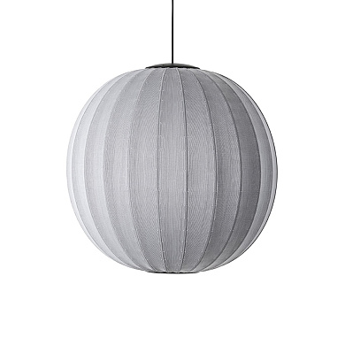 KW75 SI LED Knit-Wit Made By Hand Подвес Ø75 с серым тканевым абажуром LED