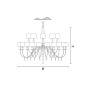 Подвесной светильник Eva Chandelier Masiero — фото 9