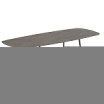 НИЗКИЙ ОБЕДЕННЫЙ СТОЛ STYLETTO 300X120CM, АЛЮМИНИЕВЫЕ НОЖКИ, БРОНЗОВАЯ КЕРАМИЧЕСКАЯ СТОЛ, TERRA MARRONE Royal Botania