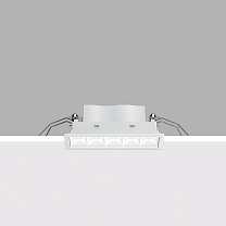 Laser Blade Frame recessed luminaire - 5 cells - General Lighting Pro - DALI 13W 825lm - 3000K - CRI 90 - DALI-2 - Colour: White