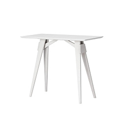 2598-0190 Design Stockholm House Arco Белый компактный консольный стол на прямых ножках