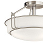 Alkire 3 Light Semi Flush Brushed Nickel потолочный светильник 44085NI Kichler — фото 1