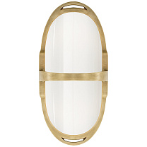 Westbury Double Sconce натуральная латунь с белым стеклом