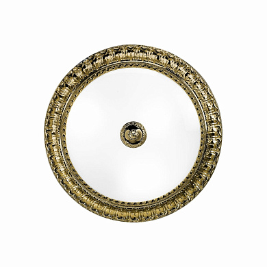 Kolarz MILADY 0298.13.4 потолочный светильник состаренная латунь белый ø40cm высота 11cm 3 лампы e27