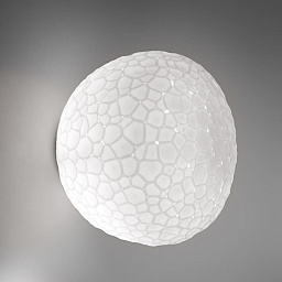 1701010A Artemide Meteorite настенно-потолочный светильник с шарообразным плафоном из фактурного стекла