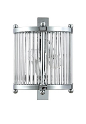 TADEO AP2 CHROME/TRANSPARENTE Crystal Lux Tadeo настенное бра с хромированными элементами и стеклянными вставками